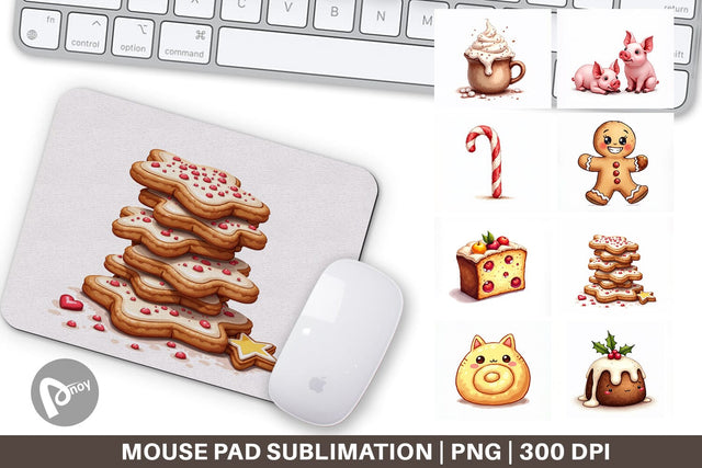 Mouse Pad Lumpy Nordic Treats Sublimation artnoy 
