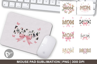Mouse Pad Luxury Watercolor MOM Pearl Sublimation artnoy 