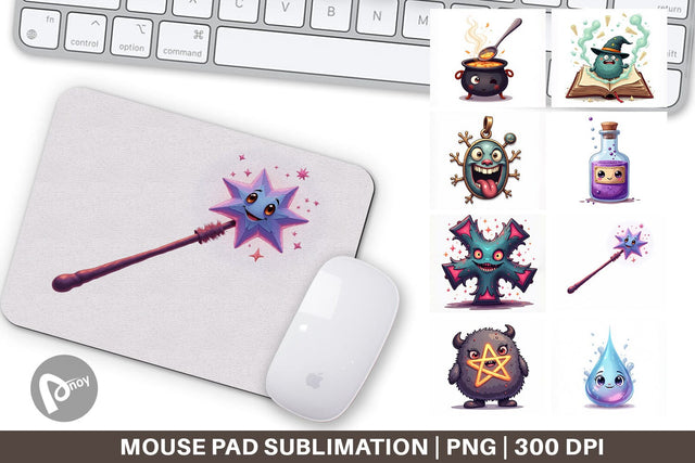 Mouse Pad Magic Potions Sublimation artnoy 
