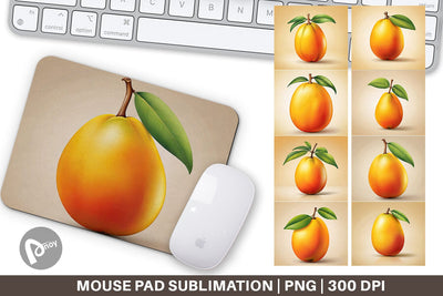 Mouse Pad Mango Fruit Sublimation artnoy 
