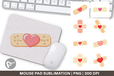 Mouse Pad Medical Bandage Sublimation artnoy 