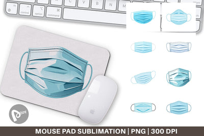 Mouse Pad Medical Mask Sublimation artnoy 