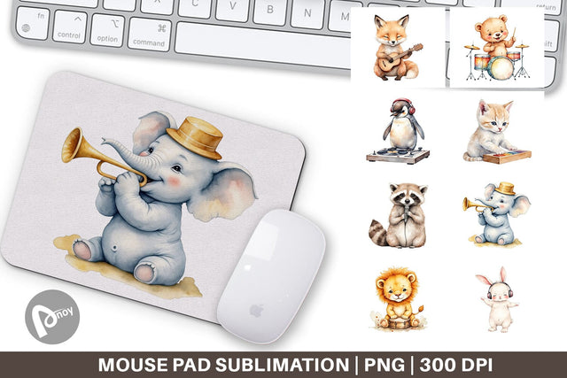 Mouse Pad Melody Baby Beats Sublimation artnoy 