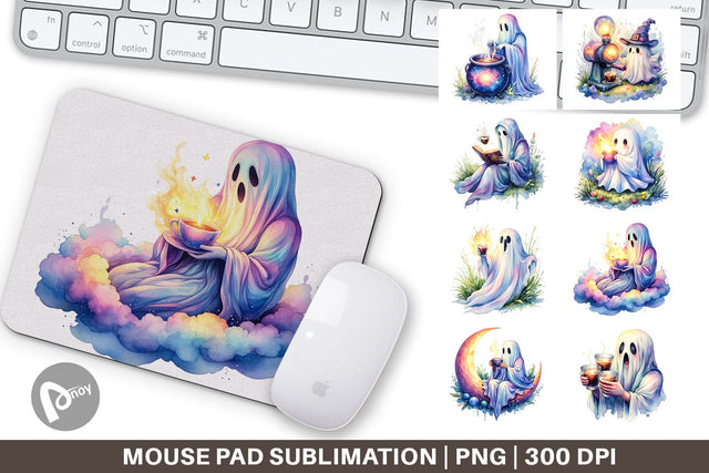 Mouse Pad Midnight Espresso Magic Art Sublimation artnoy 