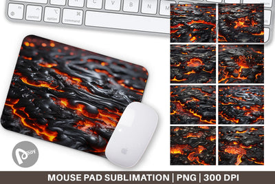 Mouse Pad Molten Lava Sublimation artnoy 