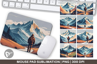 Mouse Pad Mountain Sublimation artnoy 