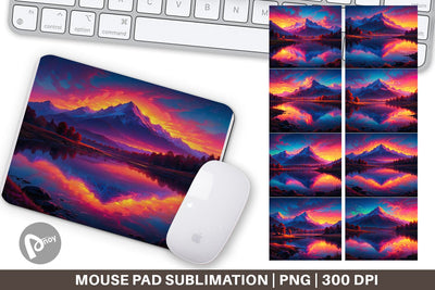 Mouse Pad Mountains and Lake Sublimation artnoy 