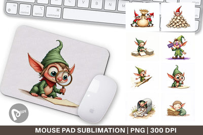 Mouse Pad North Pole Mailroom Mayhem Sublimation artnoy 