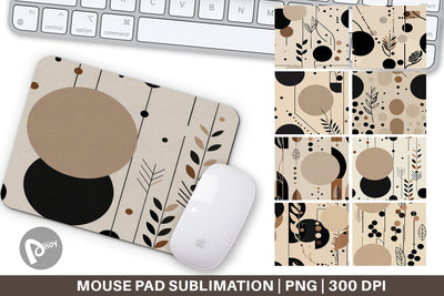 Mouse Pad Organic Elements Pattern Sublimation artnoy 