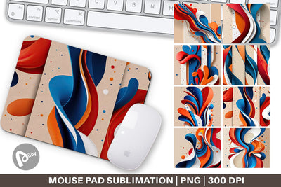Mouse Pad Organic Flow Sublimation artnoy 