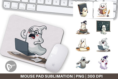 Mouse Pad Overthinking Ghost Sublimation artnoy 