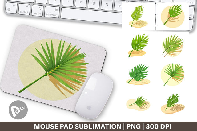 Mouse Pad Palm Leaf Sublimation artnoy 