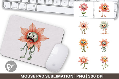 Mouse Pad Panic Flower Sublimation artnoy 