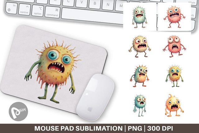 Mouse Pad Panic Monster Sublimation artnoy 