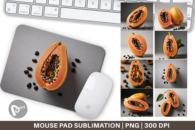 Mouse Pad Papaya fruit Sublimation artnoy 