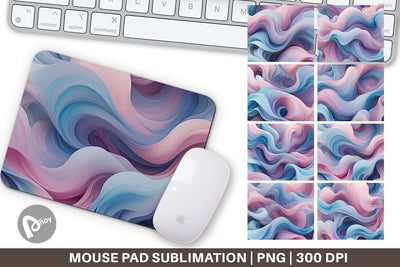 Mouse Pad Pastel Cloud Flow Sublimation artnoy 