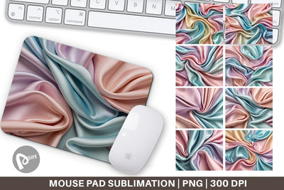 Mouse Pad Pastel Silk Satin Sublimation artnoy 