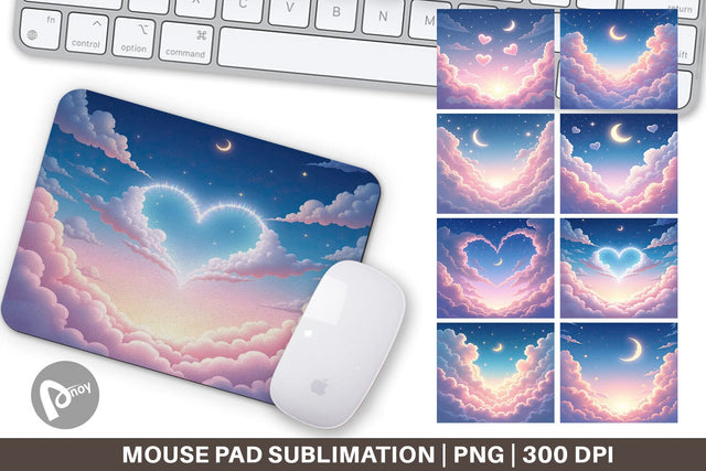 Mouse Pad Pastel Sky Sublimation artnoy 
