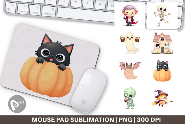 Mouse Pad Pastel Spook Parade Sublimation artnoy 