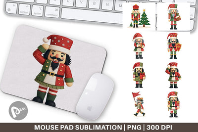 Mouse Pad Patchwork Nutcracker Sublimation artnoy 