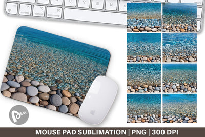 Mouse Pad Pebbles and Water Sublimation artnoy 