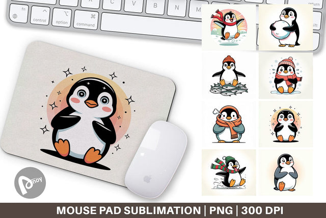 Mouse Pad Penguin Mood Sublimation artnoy 