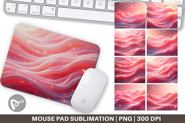 Mouse Pad Pink Flow Sublimation artnoy 