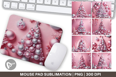 Mouse Pad Pink Holiday Decor Sublimation artnoy 
