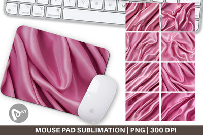 Mouse Pad Pink Silk Pattern Sublimation artnoy 