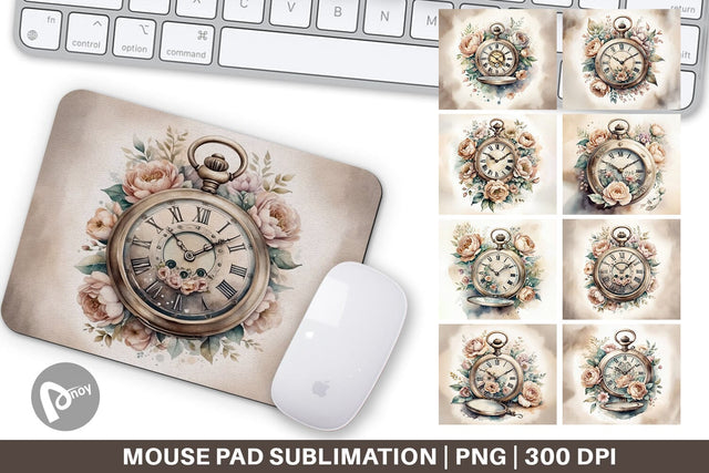 Mouse Pad Pocket Watch Sublimation artnoy 