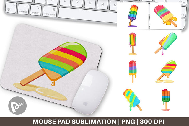 Mouse Pad Popsicle Sublimation artnoy 