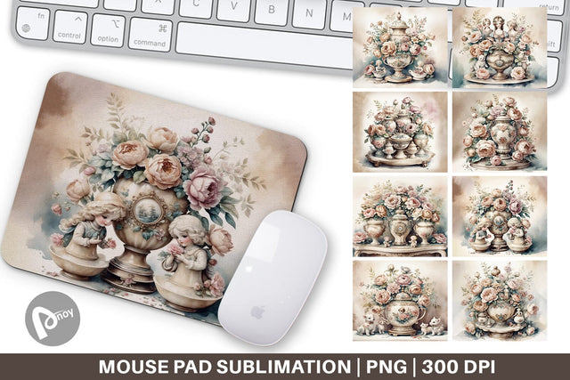 Mouse Pad Porcelain Figurine Sublimation artnoy 