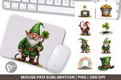 Mouse Pad Post-Apocalyptic Paddy Wasteland St. Patrick's Sublimation artnoy 
