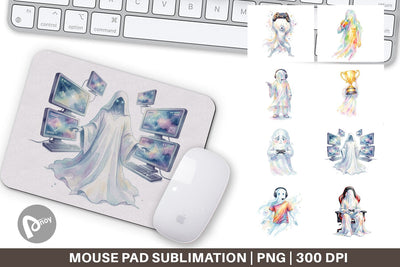 Mouse Pad Pro Esports Gamer Ghost Sublimation artnoy 