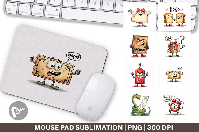 Mouse Pad Questionable Bargains Sublimation artnoy 