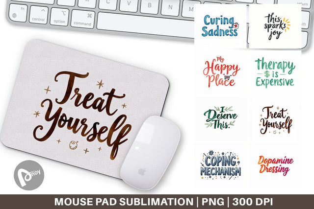 Mouse Pad Retail Therapy Sarcasm Sublimation artnoy 