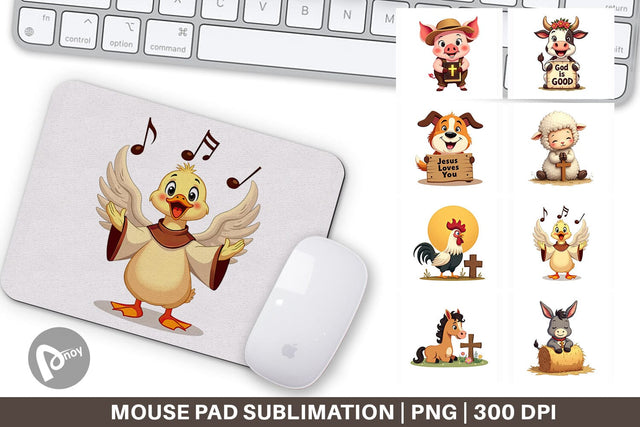Mouse Pad Retro Faith Farm Sublimation artnoy 