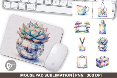 Mouse Pad Retro Teacher Design Sublimation artnoy 