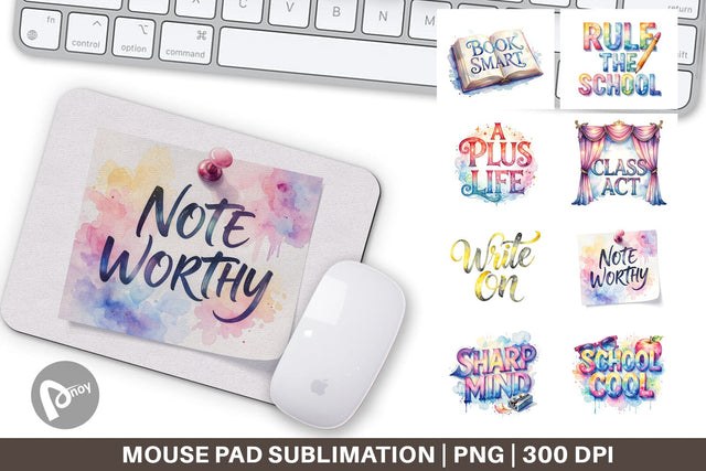 Mouse Pad Retro Teacher Quotes Sublimation artnoy 