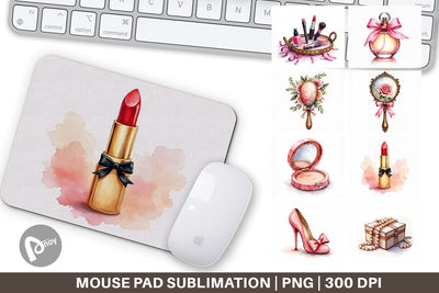 Mouse Pad Retro Vanity Coquette Sublimation artnoy 