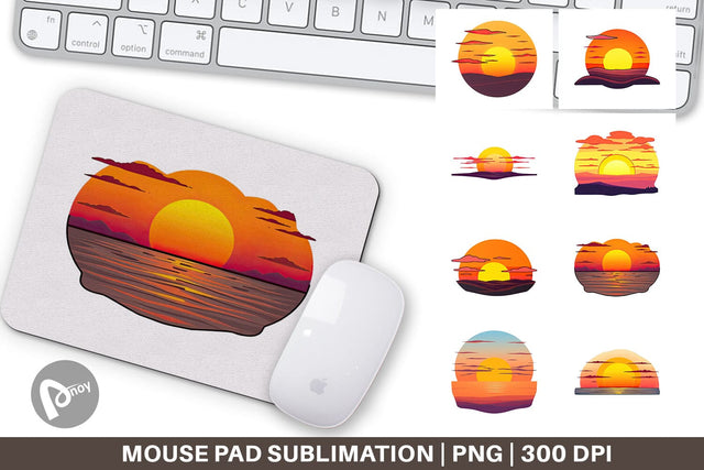 Mouse Pad Rising Sun Sublimation artnoy 