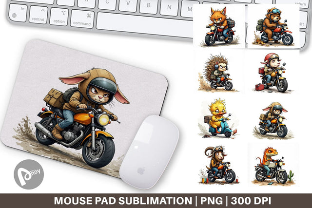 Mouse Pad Road Rage Critters Sublimation artnoy 