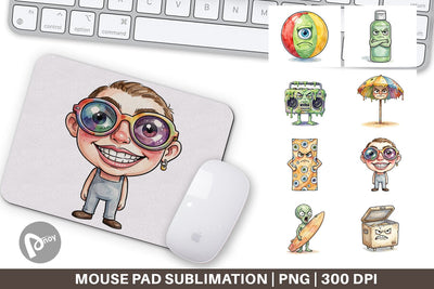 Mouse Pad Sarcastic Beach Gear Sublimation artnoy 