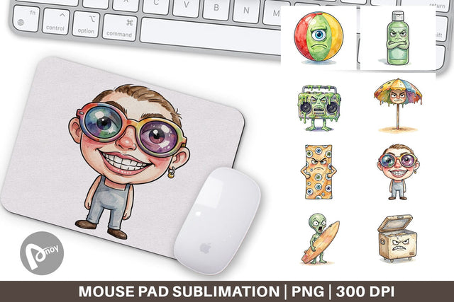 Mouse Pad Sarcastic Beach Gear Sublimation artnoy 