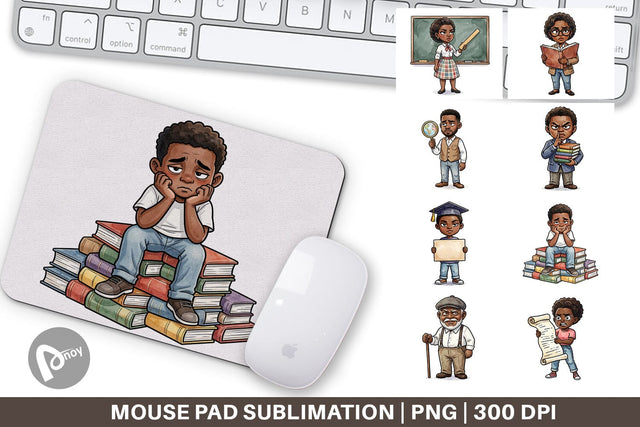 Mouse Pad Sarcastic Black History Sublimation artnoy 