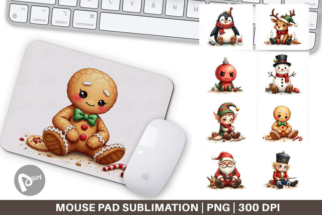 Mouse Pad Sarcastic Chrisrtmas Sublimation artnoy 