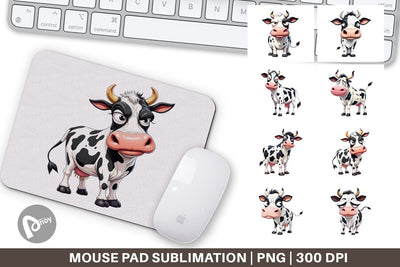 Mouse Pad Sarcastic Cow Sublimation artnoy 