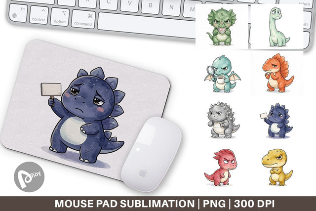 Mouse Pad Sarcastic Sassy Baby Dinosaur Sublimation artnoy 