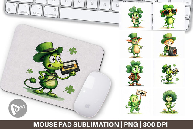 Mouse Pad Sarcastic Shamrock Sublimation artnoy 