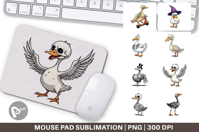 Mouse Pad Sarcastic Skelegoose Sublimation artnoy 